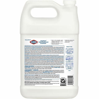 CloroxPro Anywhere Daily Disinfectant and Sanitizing Bottle - 128 fl oz (4 quart) - 4 / Carton - Disinfectant, pH Balanced - Translucent