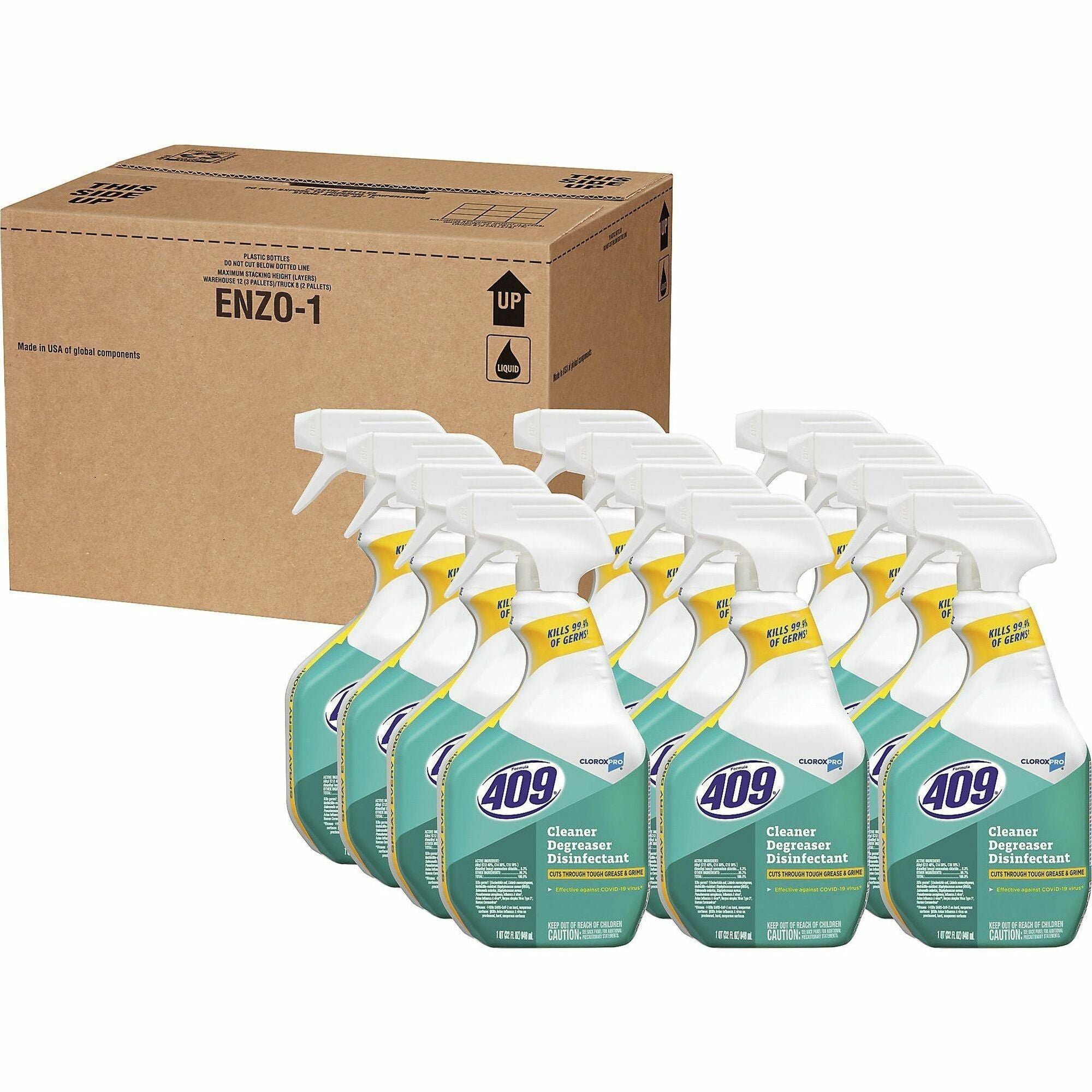 Formula 409 Formula 409 Cleaner Degreaser Disinfectant - 32 fl oz (1 quart) - 216 / Bundle - Disinfectant - Clear - 1