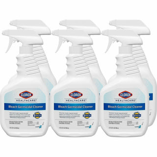 Clorox Healthcare Bleach Germicidal Cleaner - Ready-To-Use - 32 fl oz (1 quart)Bottle - 180 / Bundle - Anti-corrosive, Antibacterial, Disinfectant - White, Clear