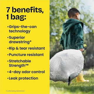 Glad ForceFlex Tall Kitchen Drawstring Trash Bags