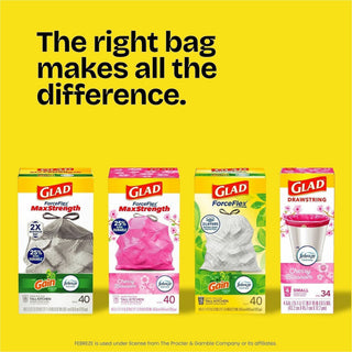 Glad ForceFlex Tall Kitchen Drawstring Trash Bags