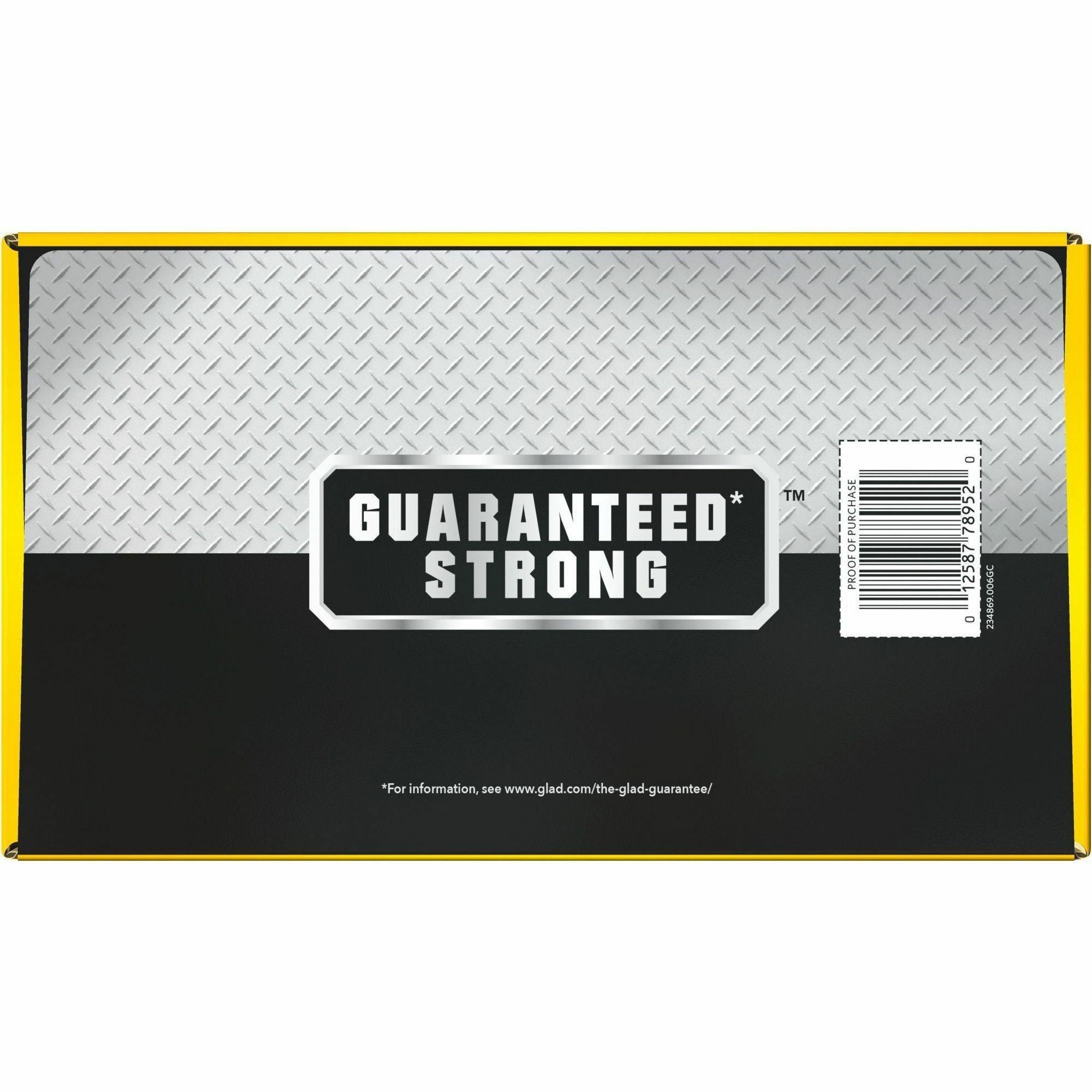 Glad Large Drawstring Trash Bags - Large Size - 30 gal Capacity - 30" Width x 32.99" Length - 1.05 mil (27 Micron) Thickness - Drawstring Closure - Black - Plastic - 68/Pallet - 90 Per Box - Garbage, Indoor, Outdoor - 2