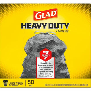 Glad ForceFlexPlus Drawstring Large Trash Bags