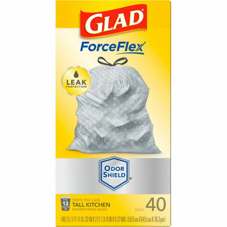 Glad ForceFlex Tall Kitchen Drawstring Trash Bags - OdorShield - 3