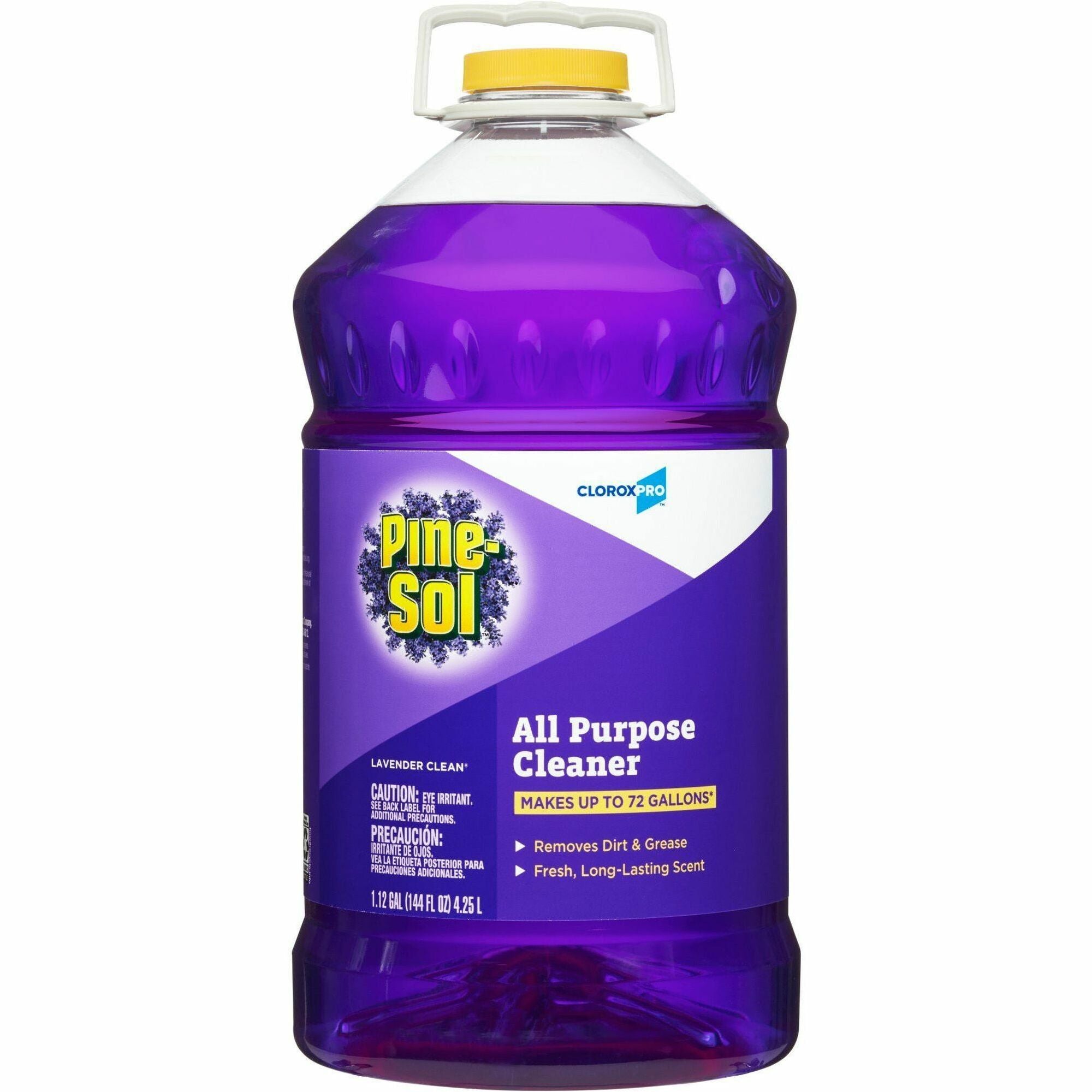 CloroxPro Pine-Sol All Purpose Cleaner - Concentrate - 144 fl oz (4.5 quart) - Lavender Clean Scent - 126 / Pallet - Water Soluble, Deodorize, Antibacterial - Purple - 1