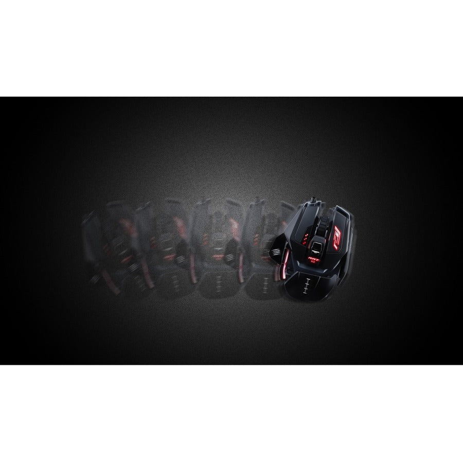 Mad Catz The Authentic R.A.T. Pro S3 Optical Gaming Mouse - Optical - Cable - Black - USB 2.0 - 7200 dpi - Scroll Wheel