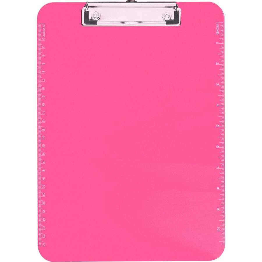 business-source-flat-clip-clipboard-9-x-12-plastic-neon-pink-1-each_bsn01868 - 4