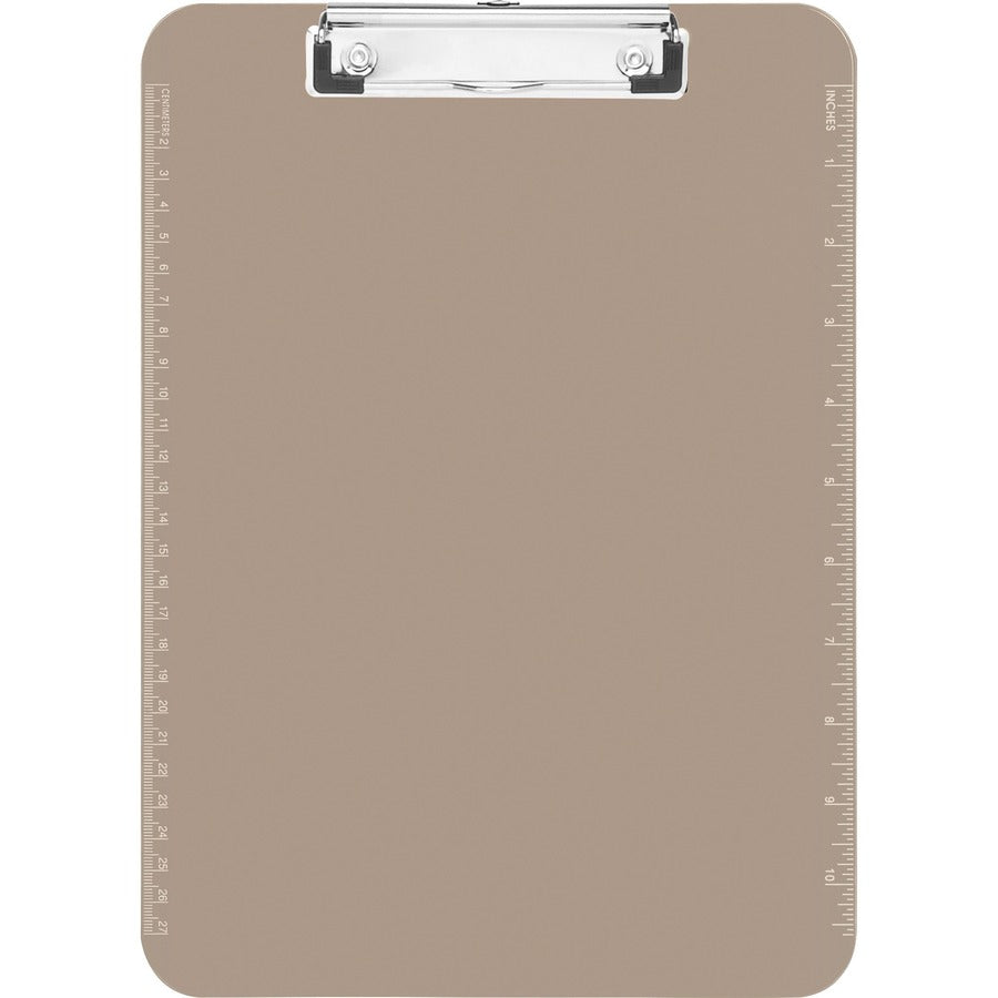 Business Source Transparent Plastic Clipboard - 9" x 12" - Plastic - Smoke - 1 Each - 5