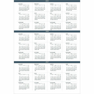 Monthly Hard Cover Planner, 11 x 8.5, Black Cover, 24-Month (Jan to Dec): 2024 to 2025