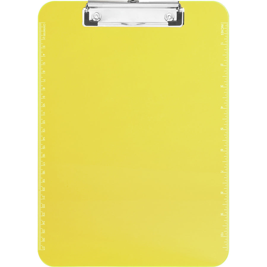 business-source-flat-clip-clipboard-9-x-12-plastic-neon-green-6-bundle_bsn01867bd - 4