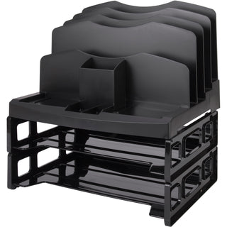 business-source-smart-sorter-letter-tray-organizer-9-compartments-14-height-x-131-width-x-99-depthdesktop-black-1-each_bsn26372 - 4