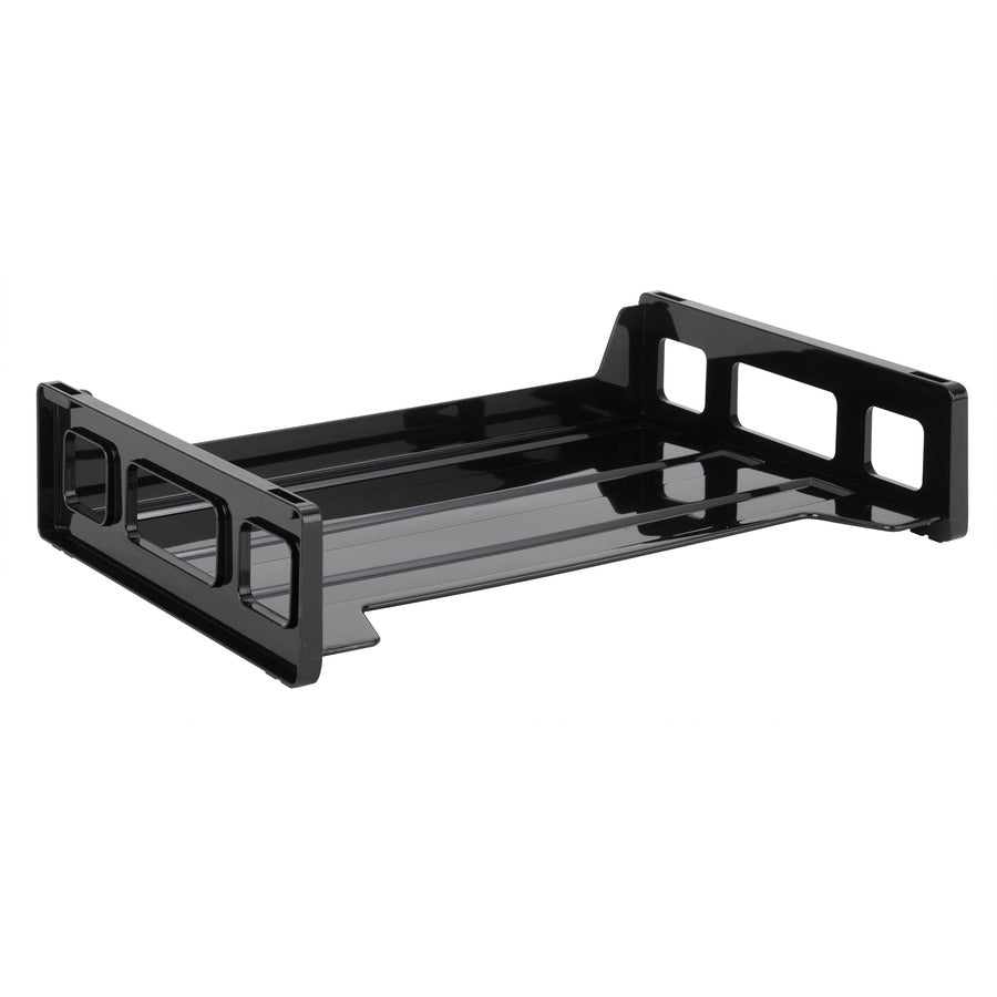 Business Source Smart Sorter Letter Tray/Organizer - 9 Compartment(s) - 14" Height x 13.1" Width x 9.9" DepthDesktop - Black - 1 Each