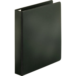 Business Source EasyOpen Locking Slant-D Ring Binders - 1 1/2" Binder Capacity - Letter - 8 1/2" x 11" Sheet Size - 325 Sheet Capacity - Slant D-Ring Fastener(s) - Inside Front & Back Pocket(s) - Polypropylene, Chipboard - Black - Locking Ring, Non-s