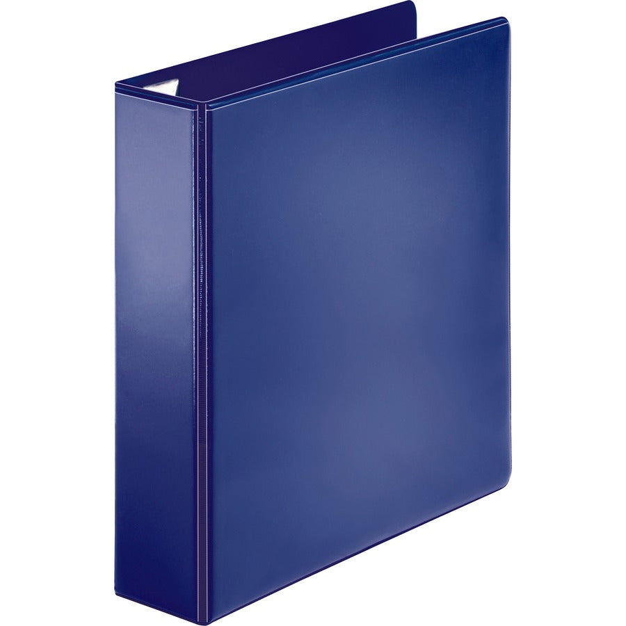 business-source-easy-open-nonstick-d-ring-view-binder-2-binder-capacity-letter-8-1-2-x-11-sheet-size-d-ring-fasteners-4-pockets-polypropylene-navy-non-stick-1-each_bsn26975 - 5