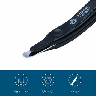 Business Source Staple Remover - Plastic - Black - Lightweight - 1 Each