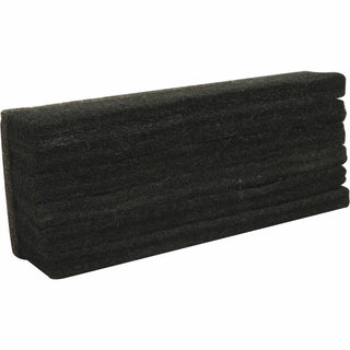 Lorell Chalkboard Eraser - Noiseless, Dustless - Black - Felt - 1Each