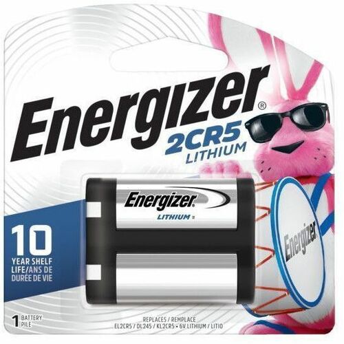 Energizer 2CR5 Batteries, 1 Pack - For Camera - 6 V DC - 1300 mAh - Lithium (Li) - 1 / Pack