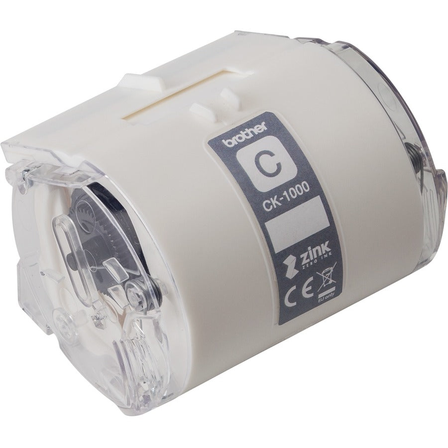 Brother Genuine CK-1000 ~ 2 (1.97") 50 mm wide x 6.5 ft. (2 m) Cleaning Roll for Brother VC-500W Label and Photo Printers - For Printer - 1 Each - White