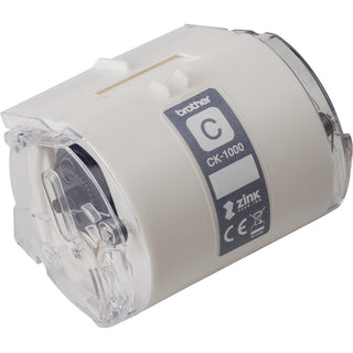 Brother Genuine CK-1000 ~ 2 (1.97") 50 mm wide x 6.5 ft. (2 m) Cleaning Roll for Brother VC-500W Label and Photo Printers - For Printer - 1 Each - White