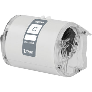 Brother Genuine CK-1000 ~ 2 (1.97") 50 mm wide x 6.5 ft. (2 m) Cleaning Roll for Brother VC-500W Label and Photo Printers - For Printer - 1 Each - White