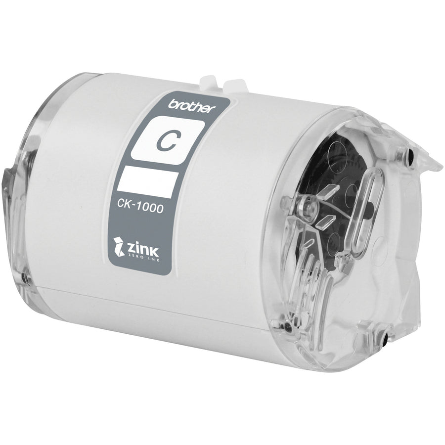 Brother Genuine CK-1000 ~ 2 (1.97") 50 mm wide x 6.5 ft. (2 m) Cleaning Roll for Brother VC-500W Label and Photo Printers - For Printer - 1 Each - White