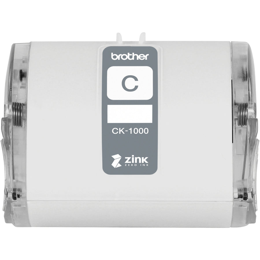 Brother Genuine CK-1000 ~ 2 (1.97") 50 mm wide x 6.5 ft. (2 m) Cleaning Roll for Brother VC-500W Label and Photo Printers - For Printer - 1 Each - White