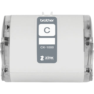 Brother Genuine CK-1000 ~ 2 (1.97") 50 mm wide x 6.5 ft. (2 m) Cleaning Roll for Brother VC-500W Label and Photo Printers - For Printer - 1 Each - White