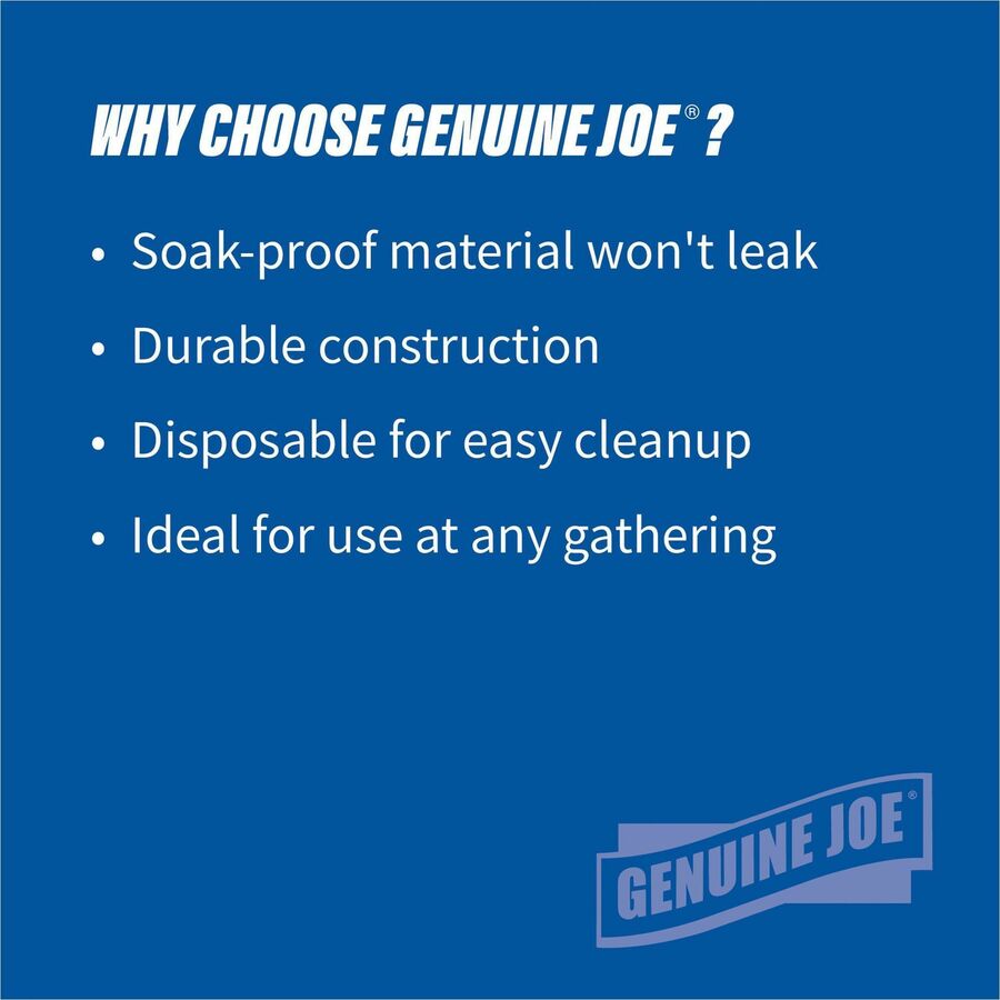 Genuine Joe 12 oz Paper Bowls - 125 / Pack - Disposable - Multi - 4 / Carton