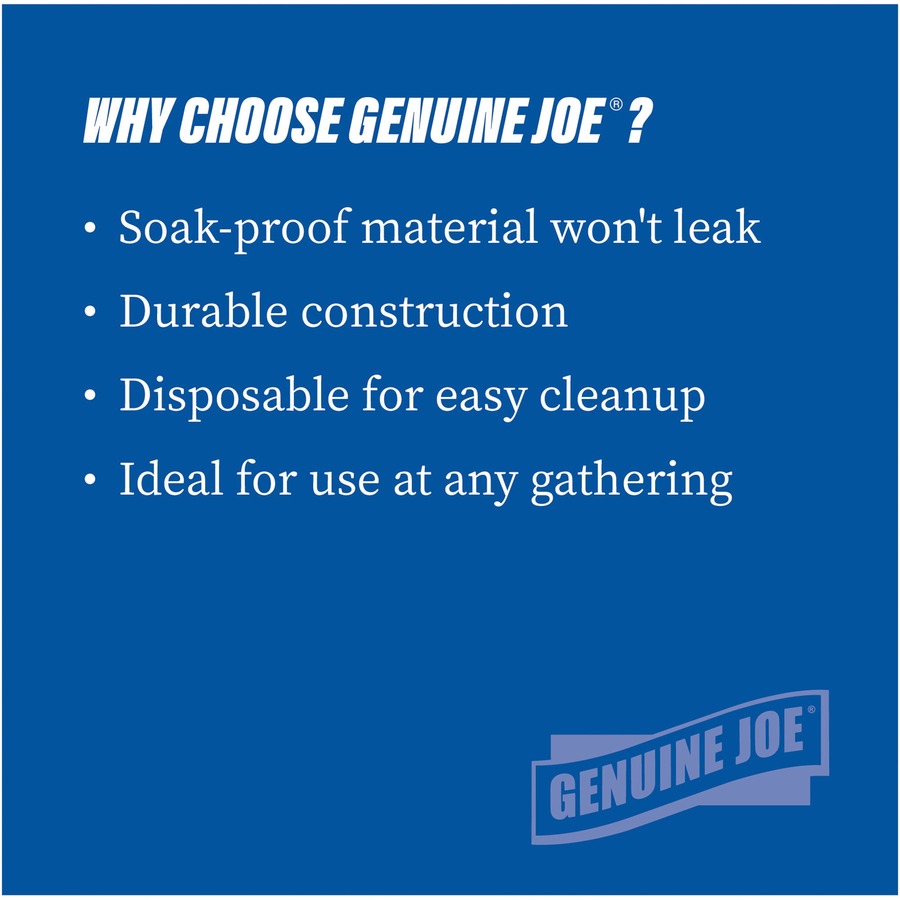 Genuine Joe 12 oz Paper Bowls - 125 / Pack - Disposable - Multi - 4 / Carton