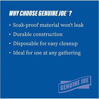 Genuine Joe 12 oz Paper Bowls - 125 / Pack - Disposable - Multi - 4 / Carton