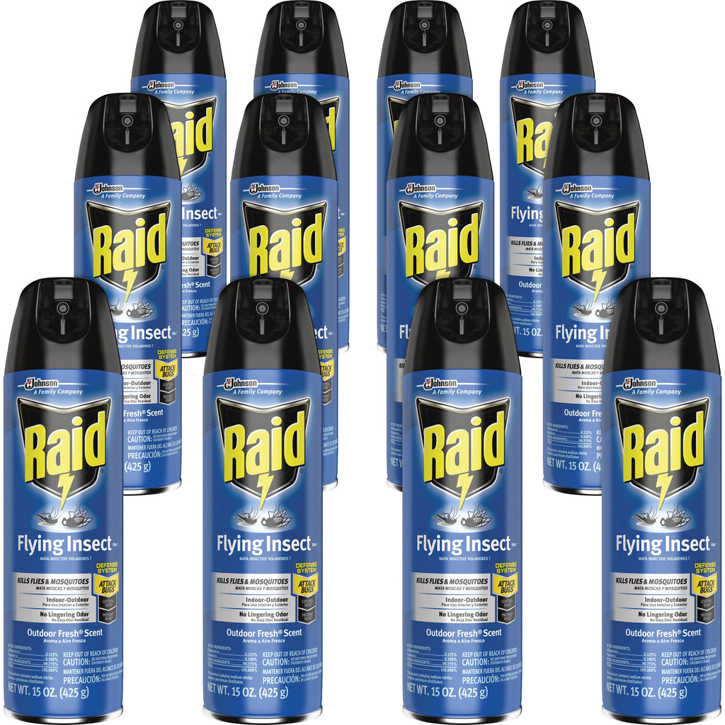 raid-flying-insect-spray-spray-kills-mosquitoes-flies-wasp-hornet-asian-ladybeetle-yellow-jacket-boxelder-bug-fruit-fly-gnats-moths-15-fl-oz-off-white-12-carton_sjn300816ct - 1