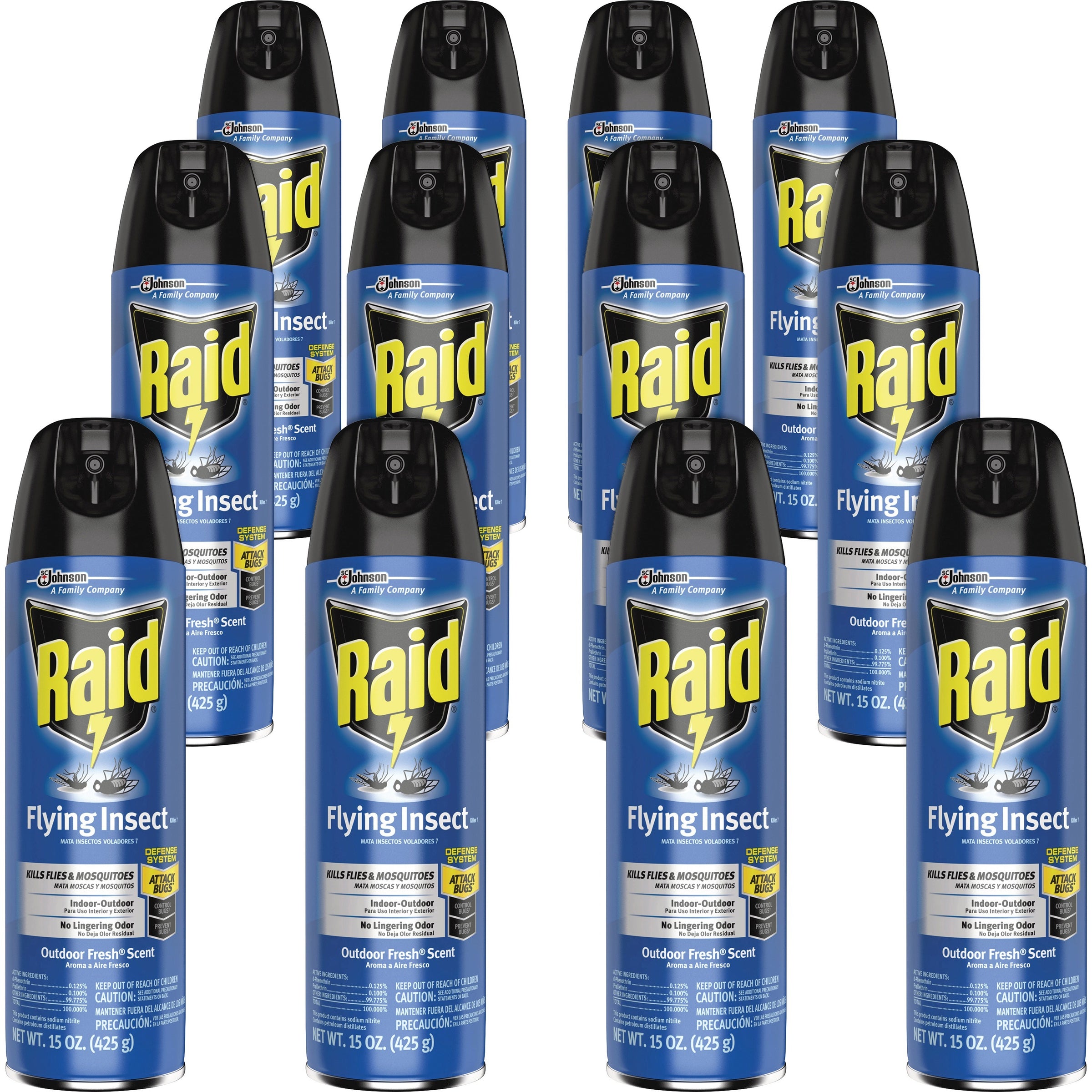 raid-flying-insect-spray-spray-kills-mosquitoes-flies-wasp-hornet-asian-ladybeetle-yellow-jacket-boxelder-bug-fruit-fly-gnats-moths-15-fl-oz-off-white-12-carton_sjn300816ct - 1