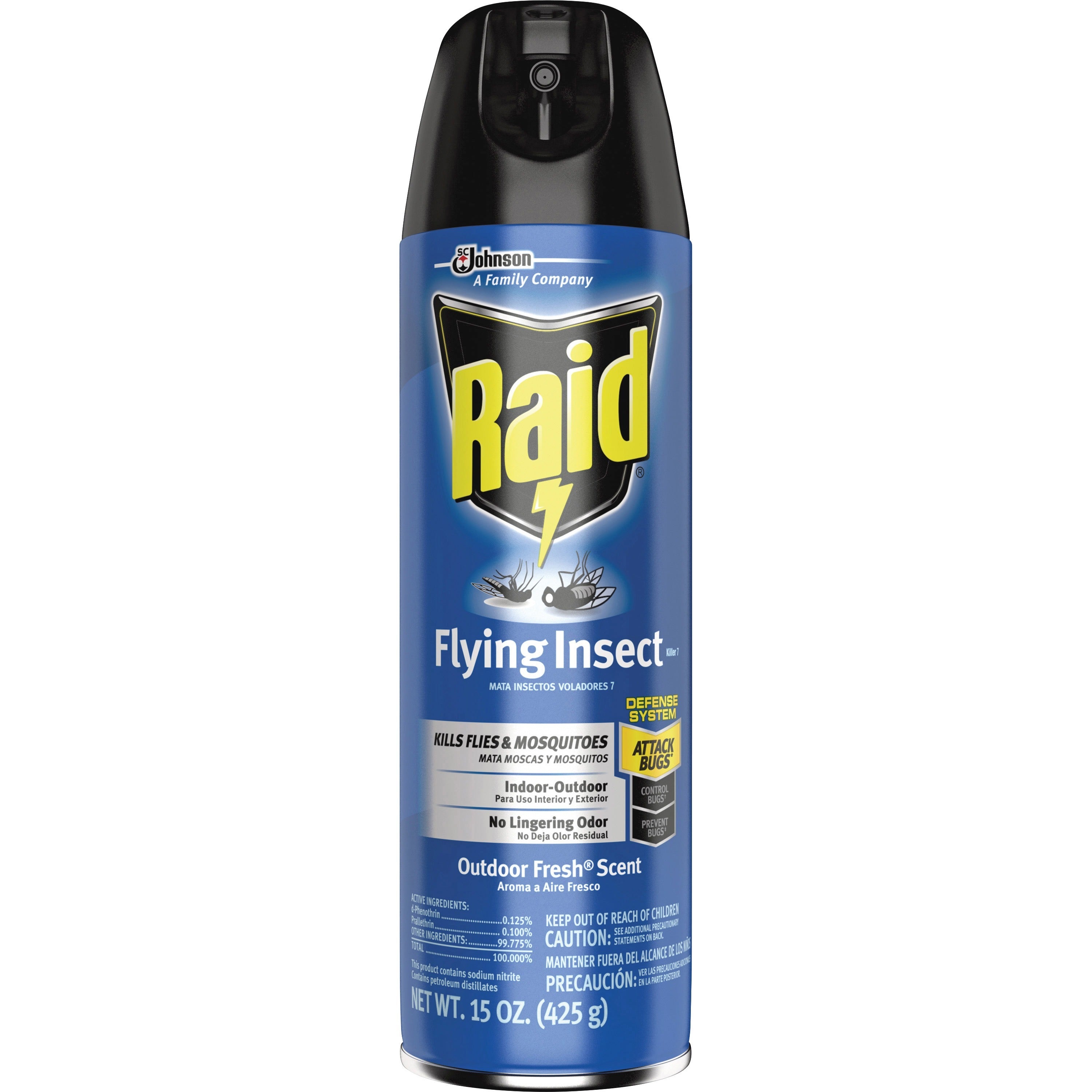 raid-flying-insect-spray-spray-kills-mosquitoes-flies-wasp-hornet-asian-ladybeetle-yellow-jacket-boxelder-bug-fruit-fly-gnats-moths-15-fl-oz-off-white-12-carton_sjn300816ct - 2