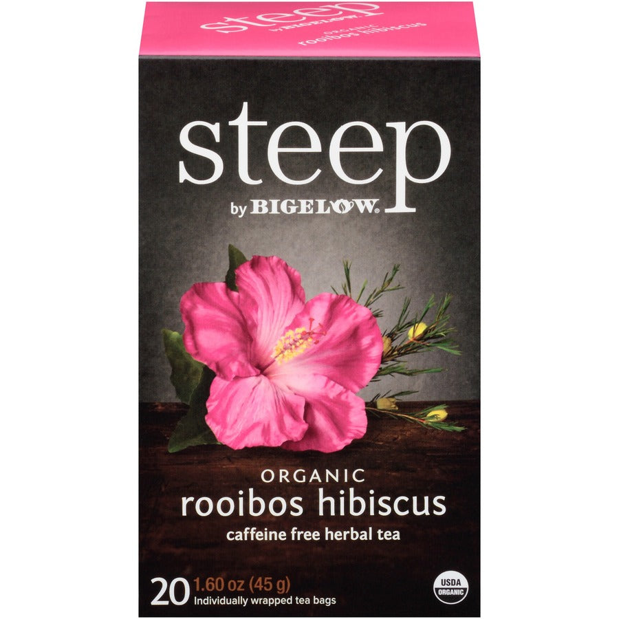 Bigelow Rooibos Hibiscus Herbal Tea Bag - 1.6 oz - 20 Teabag - 20 / Box