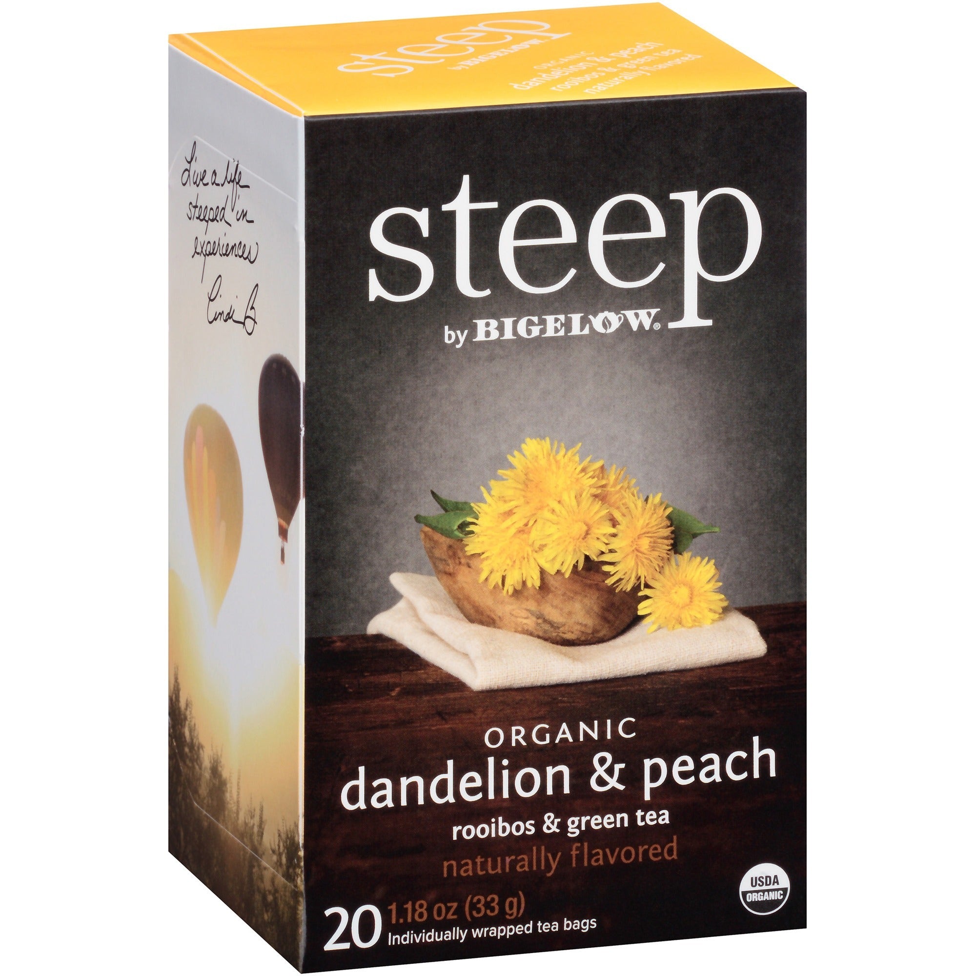 bigelow-organic-dandelion-&-peach-rooibos-&-green-tea-herbal-tea-green-tea-bag-12-oz-20-teabag-20-box_btc17715 - 1