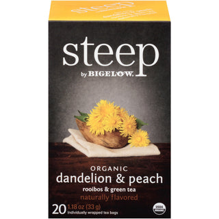bigelow-organic-dandelion-&-peach-rooibos-&-green-tea-herbal-tea-green-tea-bag-12-oz-20-teabag-20-box_btc17715 - 5