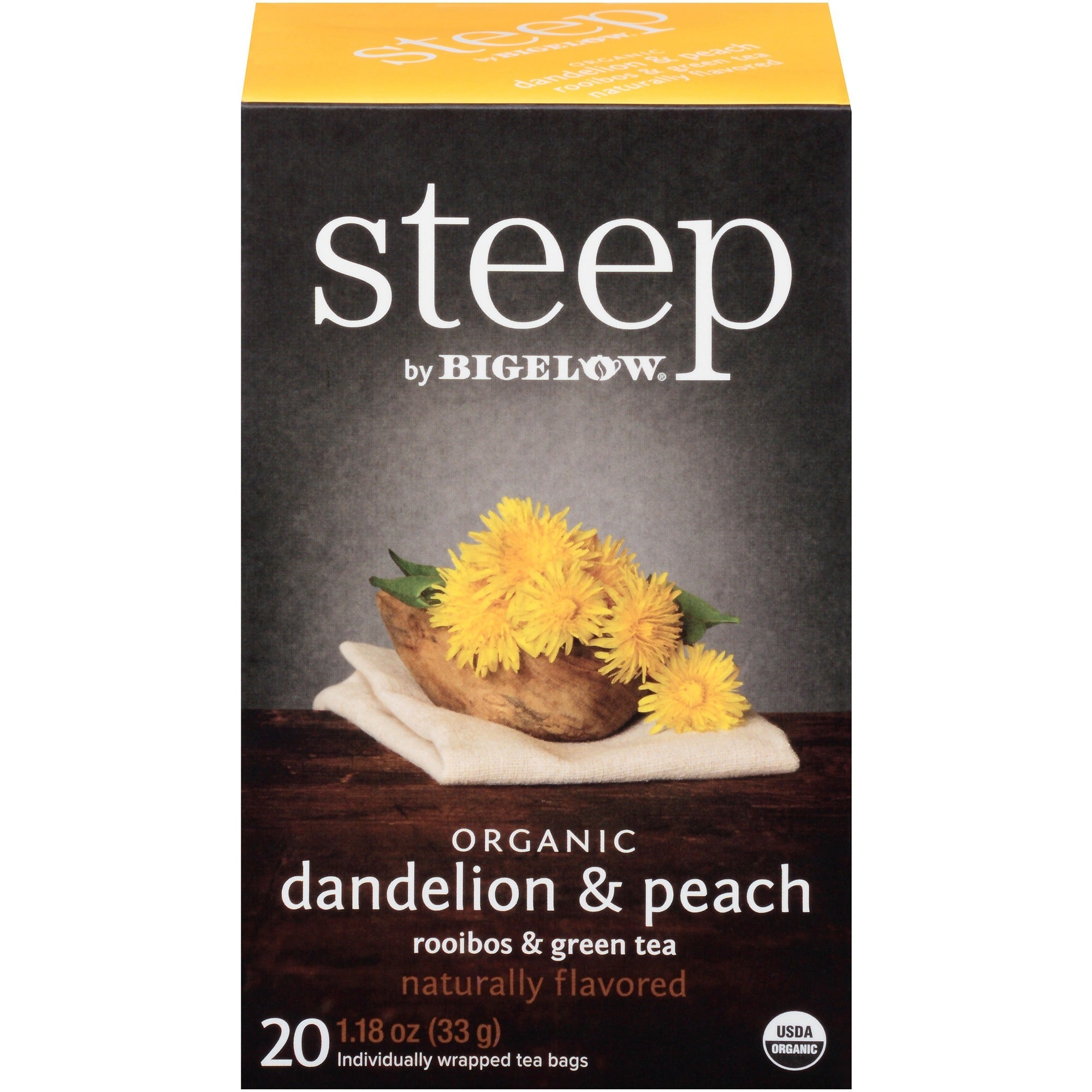 bigelow-organic-dandelion-&-peach-rooibos-&-green-tea-herbal-tea-green-tea-bag-12-oz-20-teabag-20-box_btc17715 - 5