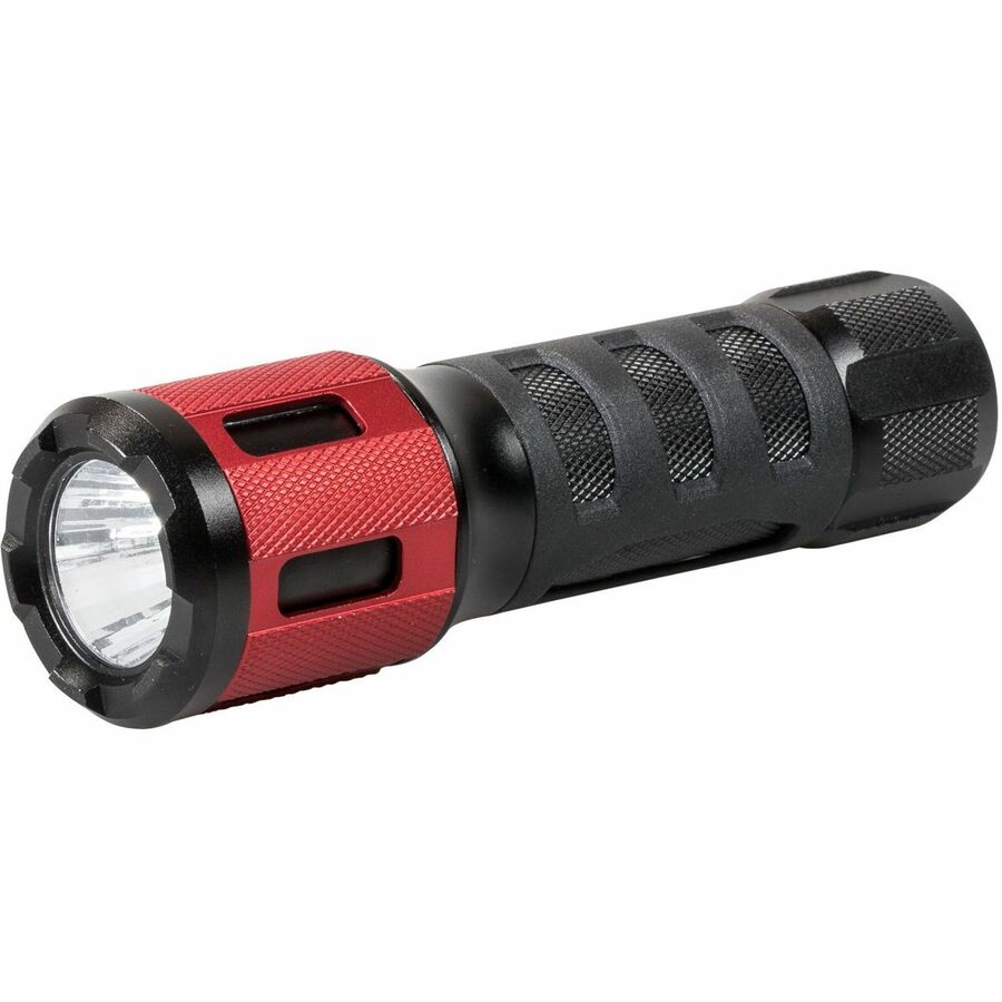 Dorcy Ultra HD Series Twist Flashlight - 360 lm Lumen - 3 x AAA - Battery - Impact Resistant - Black, Red - 6