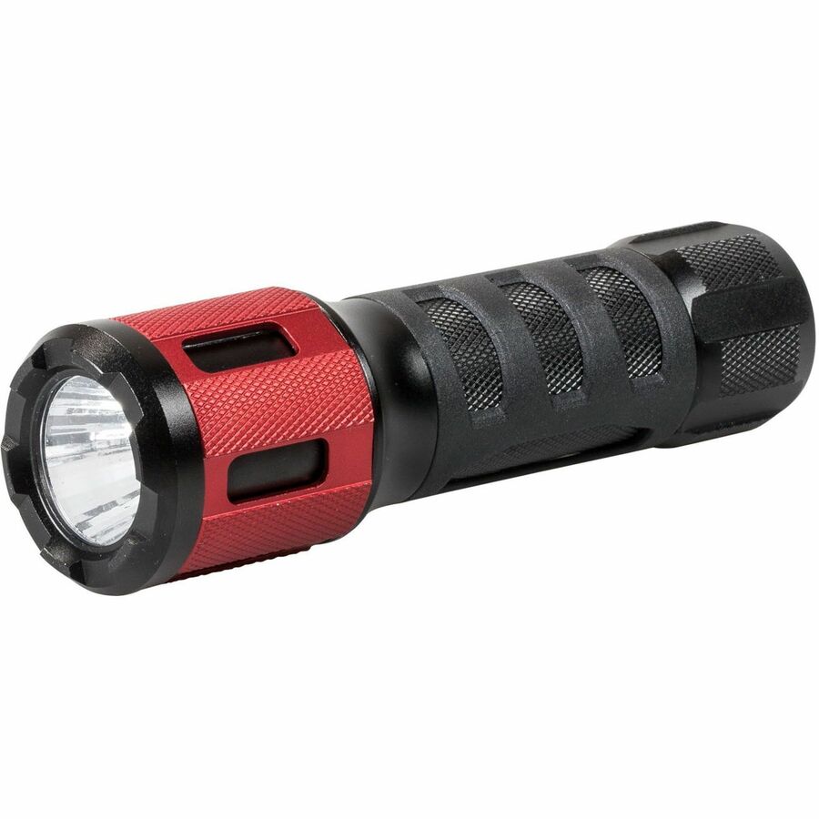 Dorcy Ultra HD Series Twist Flashlight - 360 lm Lumen - 3 x AAA - Battery - Impact Resistant - Black, Red - 6