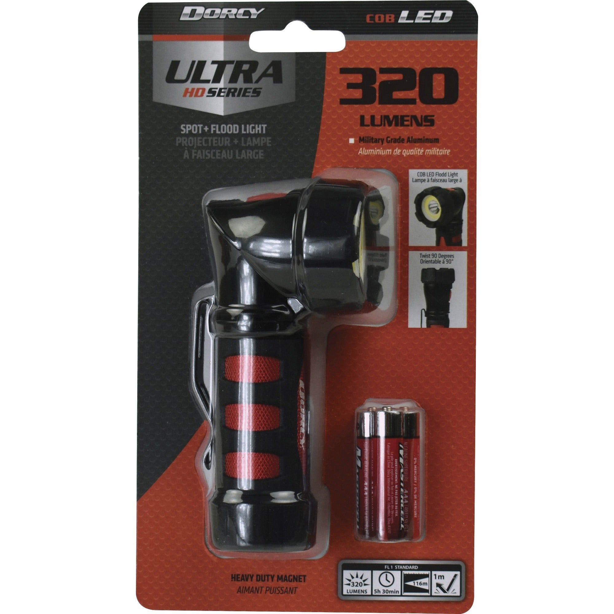 dorcy-ultra-hd-series-cob-swivel-flashlight-led-320-lm-lumen-3-x-aaa-battery-metal-impact-resistant-black-red_dcy414349 - 1