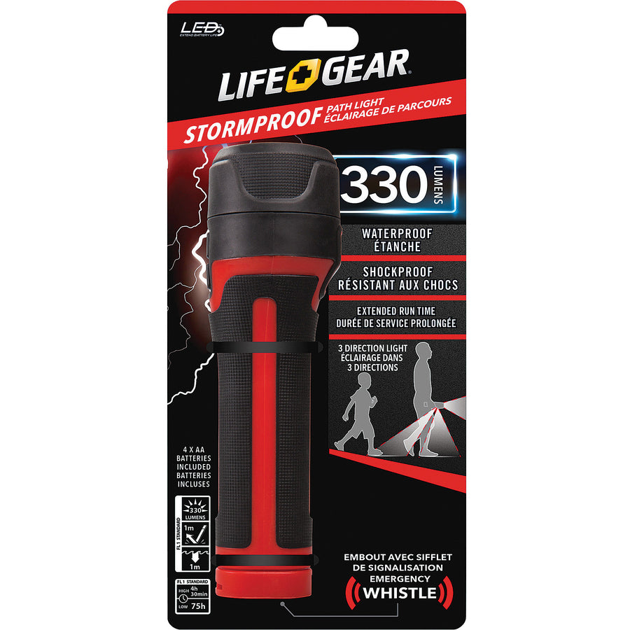 life+gear-stormproof-path-light-150-lm-lumen-4-x-aa-battery-usb-water-proof-impact-resistant-weather-resistant-slip-resistant-black-red_dcyba3860634red - 2
