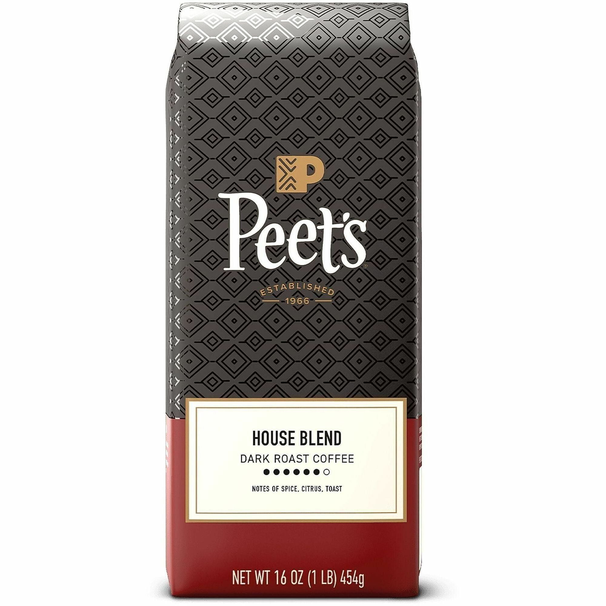 Peet's Coffee Whole Bean House Blend Coffee - Dark - 16 oz - 1 Each