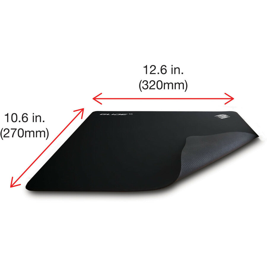 Mad Catz The Authentic G.L.I.D.E. 16 Gaming Surface - 0.07" x 12.60" x 10.63" Dimension - Natural Rubber, Cloth - Anti-fray, Friction Resistant - 1 Pack