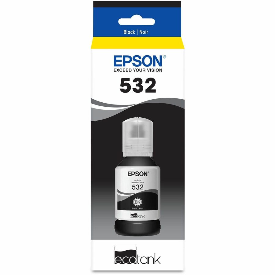 Epson T532 Ink Bottle - Inkjet - Black - 6000 Pages - 120 mL - Extra High Yield - 1 Pack - 3
