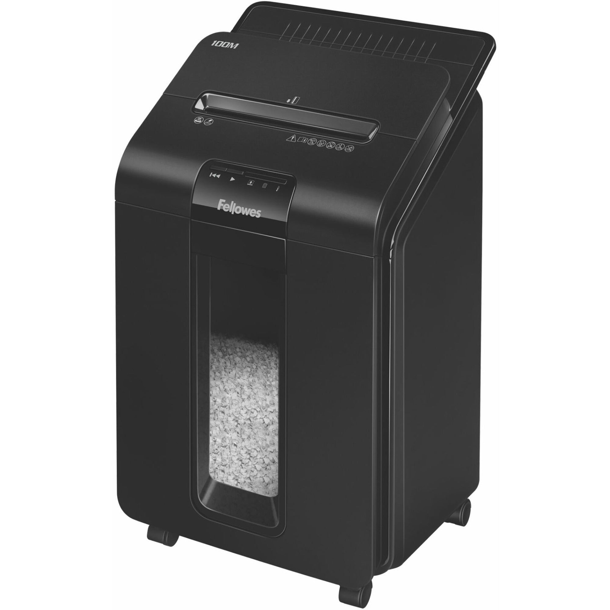 AutoMax 100M Auto Feed Micro-Cut Shredder, 100 Auto/10 Manual Sheet Capacity