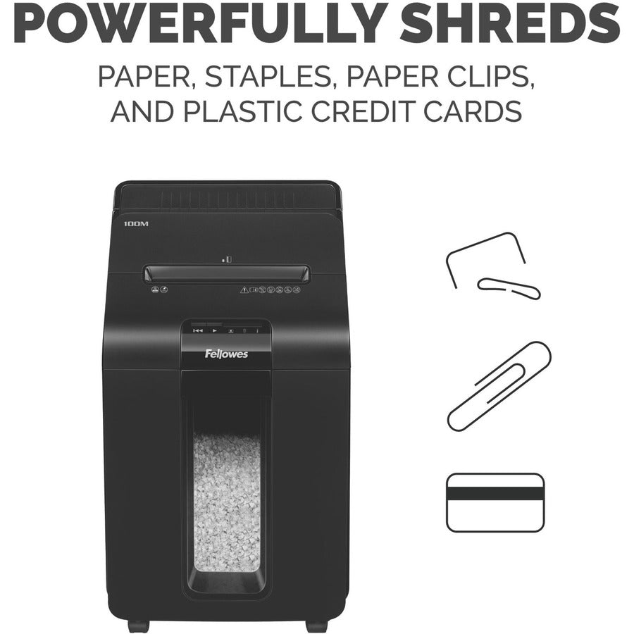 AutoMax 100M Auto Feed Micro-Cut Shredder, 100 Auto/10 Manual Sheet Capacity