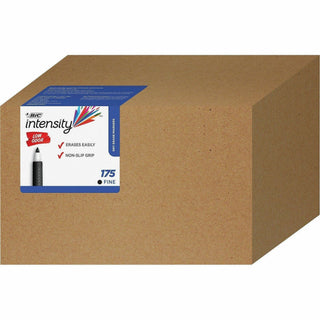Intensity Low Odor Fine Point Dry Erase Marker Xtra Value Pack, Fine Bullet Tip, Black, 175/Carton