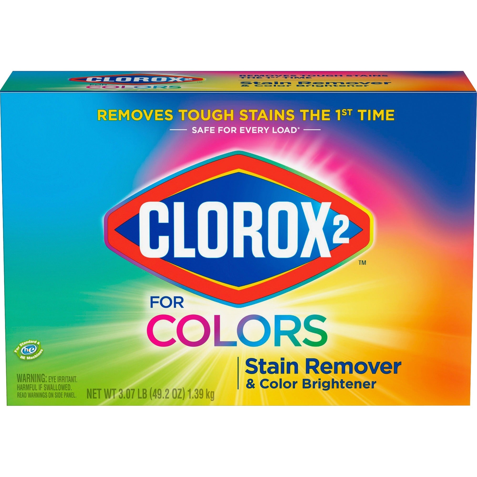 clorox-2-for-colors-stain-remover-and-color-brightener-powder-4920-oz-307-lb-4-carton-multi_clo03098ct - 2