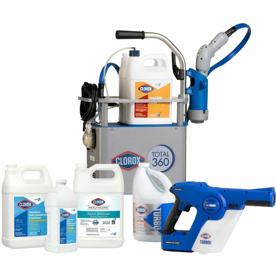 CloroxPro Total 360 Electrostatic Sprayer - Suitable For School, Office, Kitchen, Restroom, Waiting Room, Patient Room, Airport - Disinfectant - 32" Height - 12.5" Width - 1 Each - 5