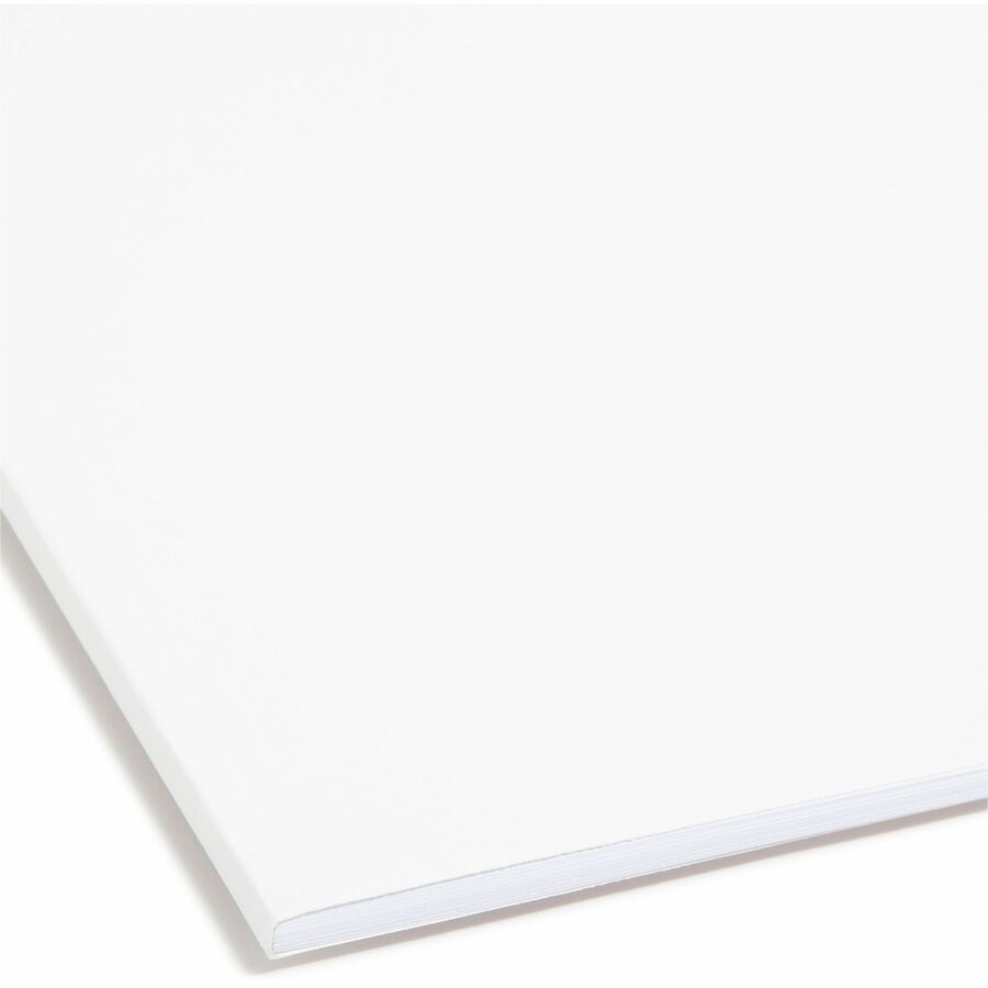 Smead 1/3 Tab Cut Letter Recycled Fastener Folder - 8 1/2" x 11" - 3/4" Expansion - 2 x Prong K Style Fastener(s) - 2" Fastener Capacity - Assorted Position Tab Position - White - 10% Recycled - 50 / Box